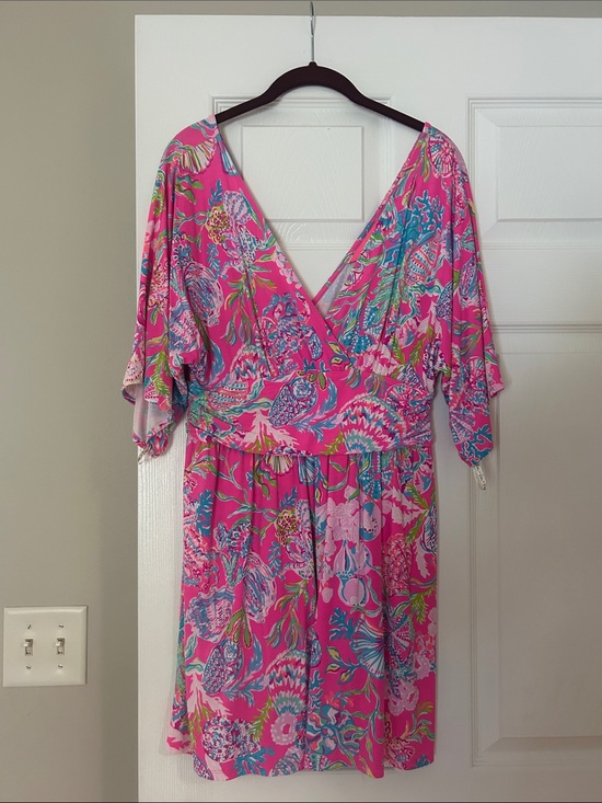 Lilly Pulitzer Pants - Lilly Pulitzer Pink Floral V-Neck Romper